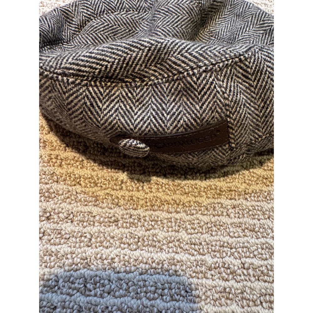 Carnaween Clothing Co Mens Pure New Wool Herringbone Newsboy Cap Made in Ireland - Picture 4 of 9